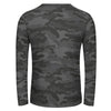 Dark Gray Camouflage Long Sleeve Shirt