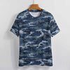 Blue Navy Camouflage T-Shirt