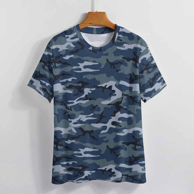 Blue Navy Camouflage T-Shirt