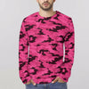 fluorescent Pink Camouflage Long Sleeve Shirt
