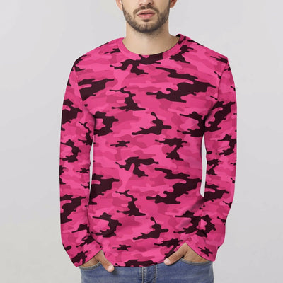fluorescent Pink Camouflage Long Sleeve Shirt