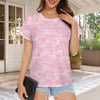 Light Pink Camouflage Women's T-Shirt