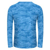 Light Blue Camouflage Long Sleeve Shirt