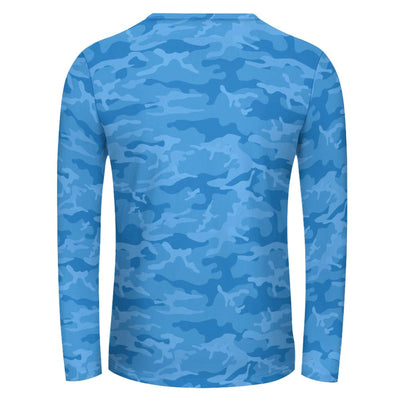 Light Blue Camouflage Long Sleeve Shirt