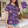 fluorescent Pink Camouflage Women's T-Shirt