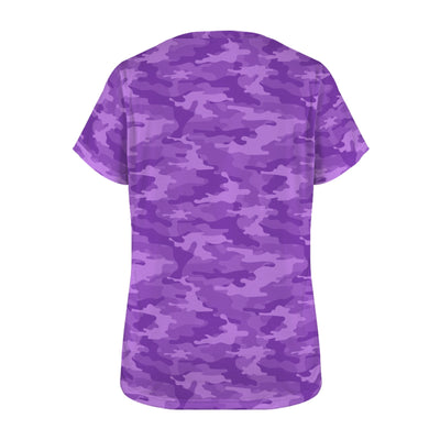 fluorescent Purple Camouflage Women's T-Shirt