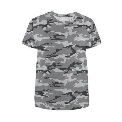 Gray Camouflage Women's T-Shirt