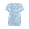 Light Blue Camouflage Women's T-Shirt