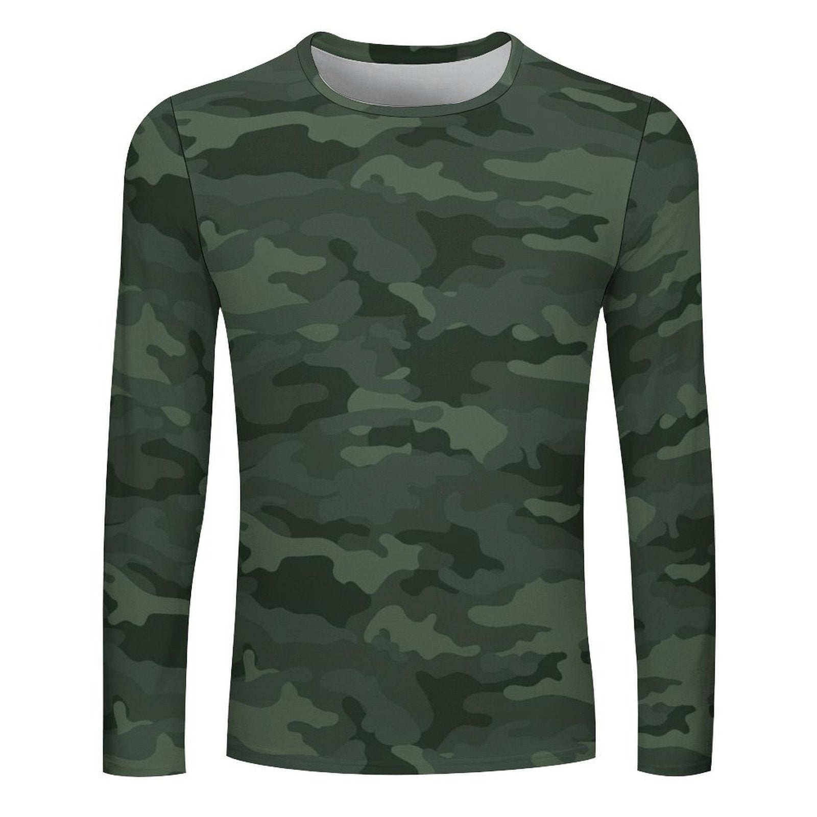 Dark Woodland Camouflage Long Sleeve Shirt