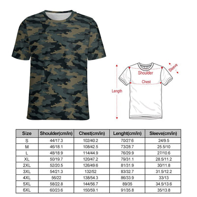 Dark Woodland Camouflage T-Shirt