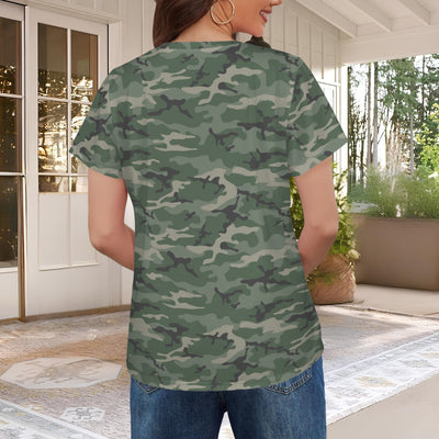 Woodland Camouflage Women's T-Shirt