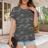 Dark Gray Camouflage Women's T-Shirt