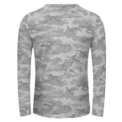 Light Gray Camouflage Long Sleeve Shirt