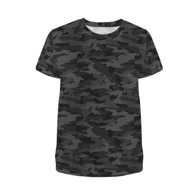 Dark Gray Camouflage Women's T-Shirt