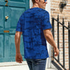 Dark Blue Navy Camouflage T-Shirt