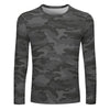 Dark Gray Camouflage Long Sleeve Shirt