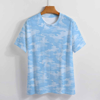 Light Blue Camouflage Men's T-Shirt