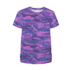 fluorescent Purple Camouflage Women's T-Shirt