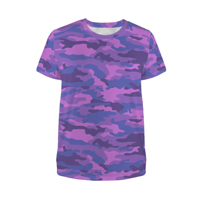 fluorescent Purple Camouflage Women's T-Shirt
