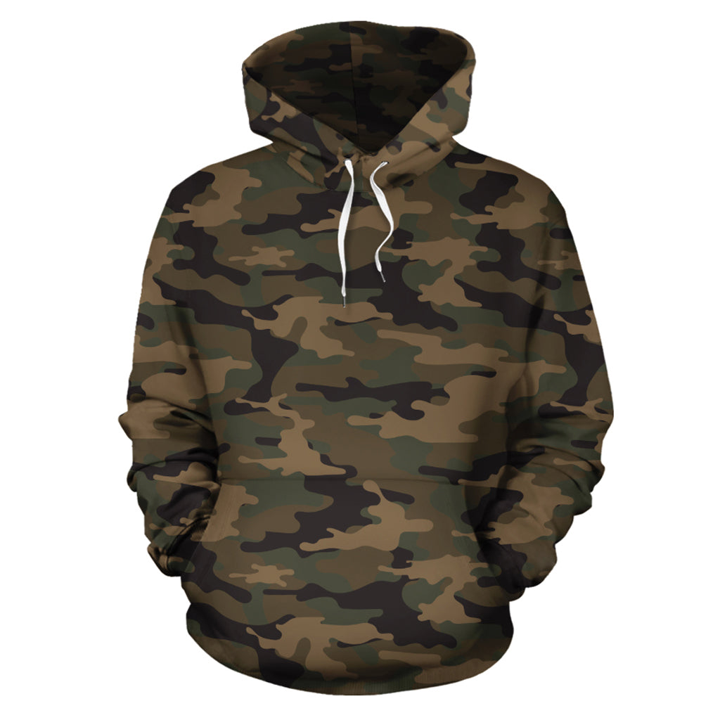 Dark Woodland Camouflage Hoodie