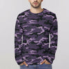 Dark Purple Camouflage Long Sleeve Shirt