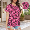 Pink Camouflage Women's T-Shirt