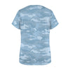 Light Blue Camouflage Women's T-Shirt