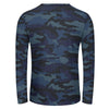 Dark Blue Navy Camouflage Long Sleeve Shirt