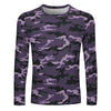 Dark Purple Camouflage Long Sleeve Shirt