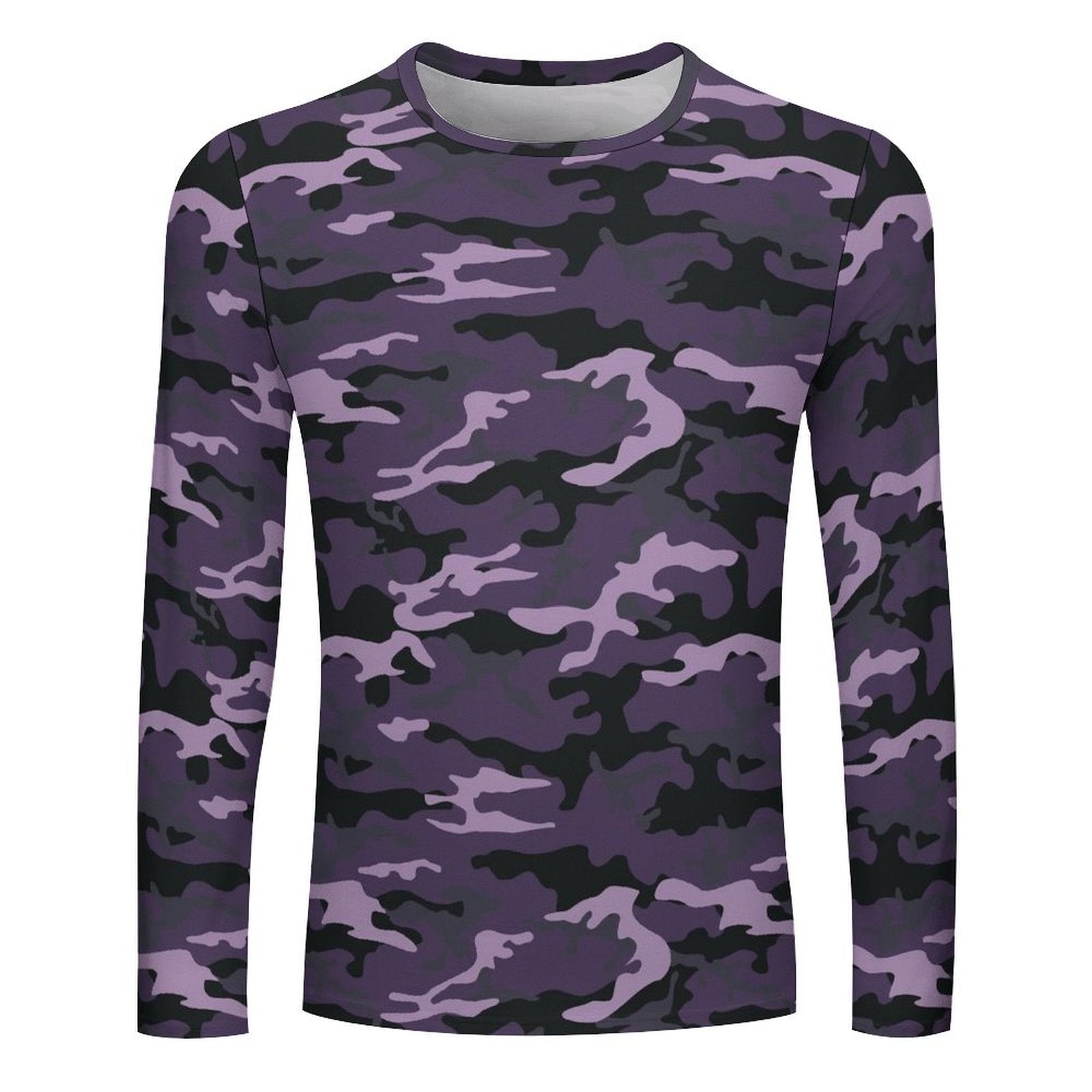 Dark Purple Camouflage Long Sleeve Shirt
