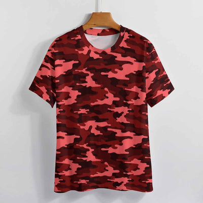Dark Red Camouflage T-Shirt