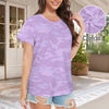 Light Purple Camouflage Women's T-Shirt
