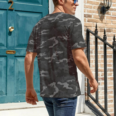 Dark Gray Camouflage T-Shirt