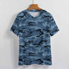 Blue Navy Camouflage T-Shirt