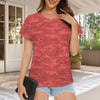 Red Camouflage Women's T-Shirt