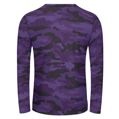 Dark Purple Camouflage Long Sleeve Shirt