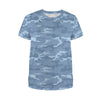 Light Blue Camouflage Women's T-Shirt