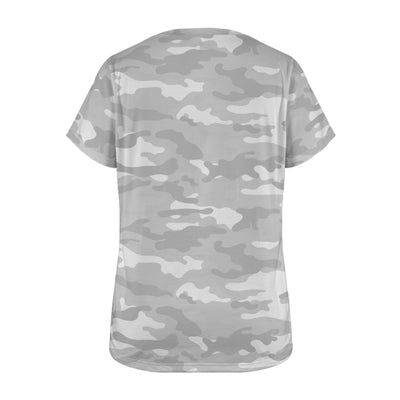 Light Gray Camouflage Women's T-Shirt