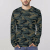 Dark Woodland Camouflage Long Sleeve Shirt