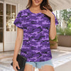 fluorescent Purple Camouflage Women's T-Shirt