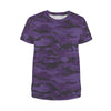 Dark Purple Camouflage Women's T-Shirt