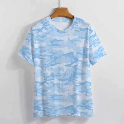 Light Blue Camouflage Men's T-Shirt