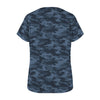 Dark Blue Navy Camouflage Women's T-Shirt