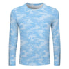 Light Blue Camouflage Unisex Long Sleeve Shirt