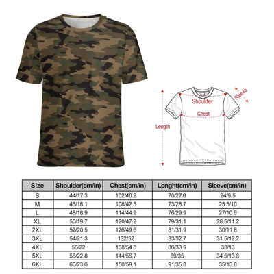 Dark Woodland Camouflage T-Shirt