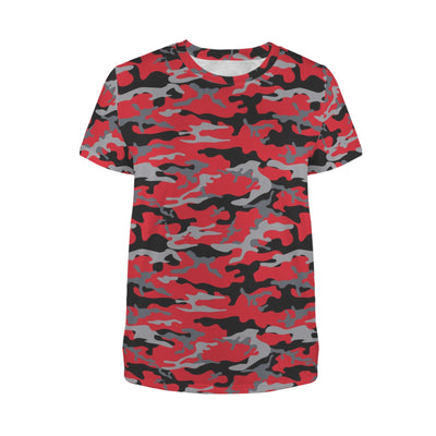 Red Camouflage Women's T-Shirt