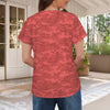 Red Camouflage Women's T-Shirt