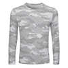Light Gray Camouflage Unisex Long Sleeve Shirt Men's Lightweight Long Sleeve T-shirt