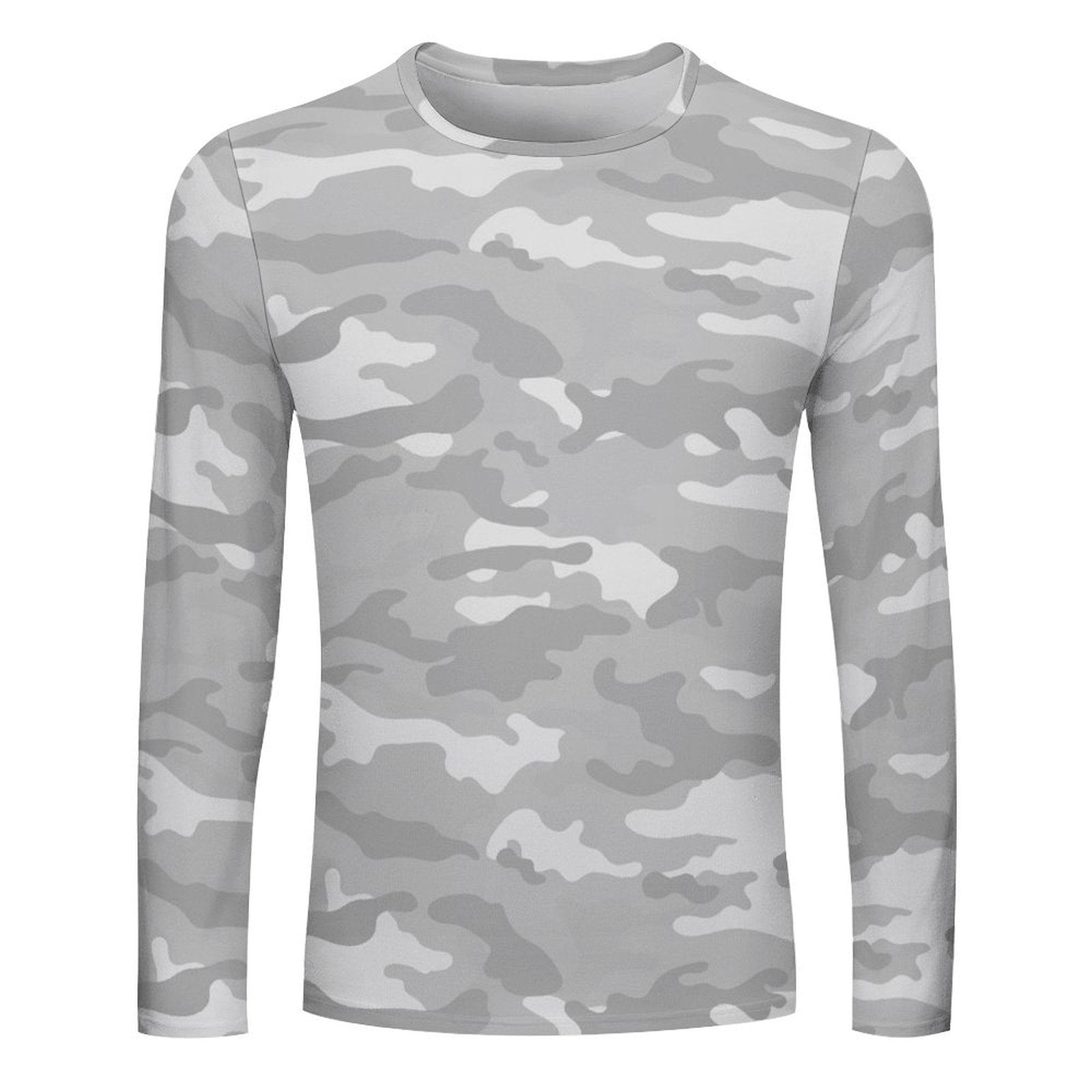 Light Gray Camouflage Long Sleeve Shirt