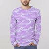 Light Purple Camouflage Long Sleeve Shirt